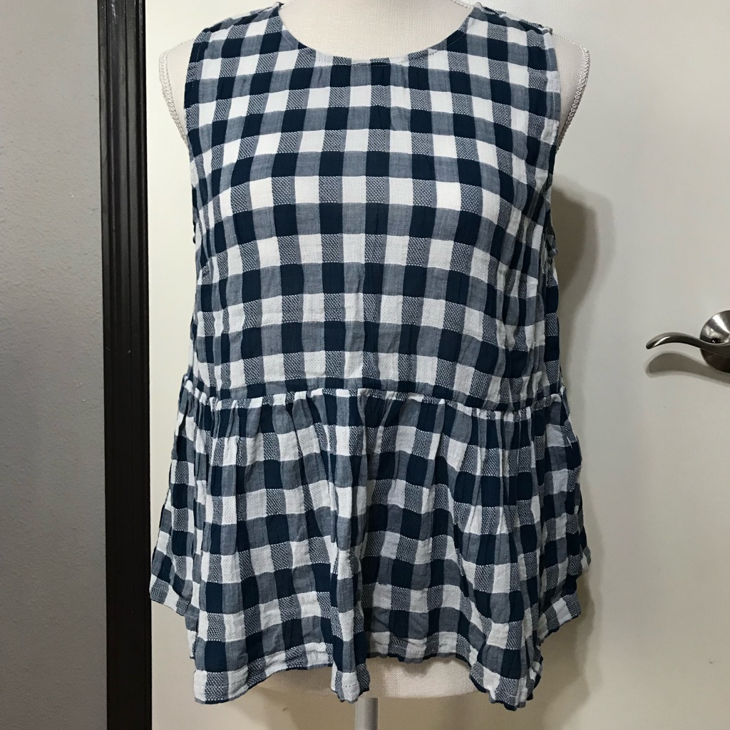 Gingham Pattern Top